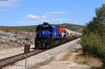 2062 024 und 2062 113 mit dem Tv 60341 (Ogulin - Split) bei Koprno 31.8.21