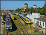 An der Station Vagonu park befindet sich das Bahnbetriebswerk für die Dieseltriebwagen der Vivi.