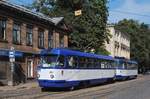 T3A 30514 + 30525 in der Maskavas iela an der Haltestelle Lubanas iela / 3.