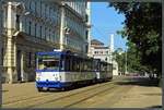 T6B5SU 35174 hat am 29.08.2024 die Endhaltestelle Stacijas Laukums unweit des Rigaer Hauptbahnhofs erreicht.