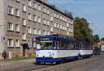 T6B5 35119 + 35129 als Linie 7 in der Maskavas iela auf der Fahrt nach Kengarags.