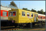 Der Arbeitstriebwagen AS-1A 3080 der LTG steht seit der Ausmusterung im Eisenbahnmuseum Vilnius. (02.09.2024) 