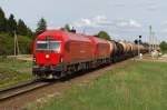 ER 20CF - 011 und 012 mit Kesselzug in Tryskiai (11.05.2009)