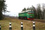 Die ex DR 120 300 rollt in richtung Sestokai um einige Gterwagen zu holen.28.12.2006