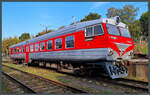 Die Triebwagen der Baureihe AR2 wurden 1997 bei der Rigaer Wagonfabrik RVR in 2 Exemplaren gebaut. Je ein Zug ging nach Litauen und Lettland. AR2-02 ist im Eisenbahnmuseum Vilnius erhalten geblieben. (Vilnius, 02.09.2024)