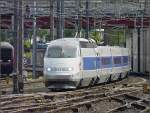 Ein TGV aus Paris Est kommend, fotografiert am 17.08.08 bei der Einfahrt in den Bahnhof von Luxemburg. (Jeanny)