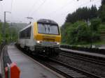 E-Lok 3006 aus Wilwerwiltz kommend, erreicht die Haltestelle von Drauffelt am 17.05.07. 
