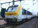 Sonntag morgens um 6 in Gouvy (Belgien): CFL E-Lok 3011 steht bereit, um die erste Fahrt des Tages nach Lttich anzutreten. 18.05.08 