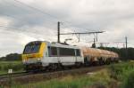 CFL 3002  Blankenberge  kommt mit einem Kesselwagenzug vom Antwerpener Hafen. Aufgenommen am 02/07/2011 bei Ekeren.