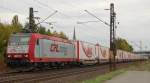 Lok 4011 der CFL zieht ihren  MARS-Logistics-Zug  in Thngersheim Richtung Gemnden.