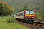 CFL 2010 erreicht in Kürze aus Wiltz kommend seinen Zielbahnhof Kautenbach. (09.10.2023)