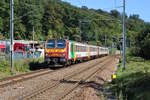 CFL 2010 und 2009 erreichen Colmar-Berg auf ihrer Fahrt als RB von Luxembourg Ville nach Diekirch.