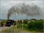 Der Zug der Museumsbahn  Train 1900  hat vor kurzem den Bahnhof von Ptange verlassen und erklimmt die Steigung  Prnzebierg  auf seiner Fahrt nach Fond de Gras. Mehr Informationen zur Museumsbahn gibt es hier: http://www.train1900.lu 13.09.09 (Jeanny)