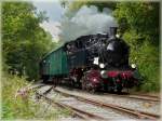 Die KDL 7  Energie 507  der Museumsbahn  Train 1900  fhrt am 13.09.2009 mit ihren PH Wagen in den Endbahnhof Fond de Gras ein.