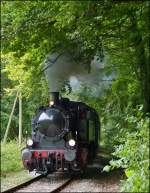 - Energie im Wald - Die KDL 7 Dampflok „Energie 507“ der Museumsbahn „Train 1900“ hat am 23.09.2012 die Steigung zwischen Ptange und Fuussbsch fast geschafft und wird in Krze die einzige Kreuzungsstelle der Museumsstrecke Ptange – Fond de Gras erreichen. (Jeanny)