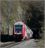 Einen doppelten Tunnelblick gewhrt diese Fotostelle in Michelau.