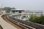 rapidKL MRT Stesen Sri Damansara Damai (PY05) am 12.März 2024.