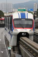 rapidKL Wagen 2832 (Hersteller: Scomi Rail, Type SUTRA) als letztes Fahrzeug der Garnitur 28 (Nr.