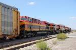 Nachschu 4659 + 4763 + 4652 + 4668 + 4092 Kansas City Southern Railway de Mexico in Saltillo MX am 12.09.2012.