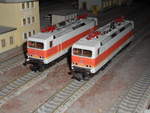 Meine beiden S-Bahn 143er,von Roco,auf meiner H0 Anlage.