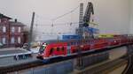 Triebzug BR445 in roter Lackierung DB Regio (10.01.2025).