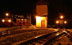 Vom Bahnsteig aus konnte ich gestern Abend 2 Dampfrösser festhalten. 

17.08.2018 in Trassdorf