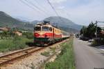 461 043 zog am 17.06.19 den P6102 von Bar nach Biejelo Polje und hat vor wenigen Augenblicken den Haltepunkt Susanj verlassen.