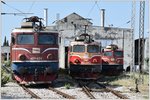 Lokparade mit 461 031, 461 042 und 461 043 in Podgorica.