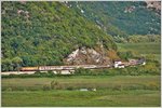 Verspäteter Nachtzug 1137 mit einer Lok BR461 bei Virpazar am Skutariesee.