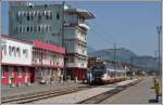 Regionalzug 7103 mit CAF 6 111 101-9 Civity nach Bar steht abfahrbereit in Podgorica.