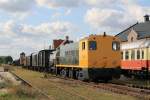 2278 der Stichting Stadskanaal Rail (STAR) während eine Probefahrt Wildervank-Stadskanaal auf Bahnhof Stadskanaal am 10-08-2013.