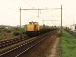 6460 mit Gterzug 59500 Nijmegen-Arnhem auf Bahnhof Elst am 15-5-1996.
