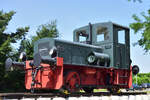 Köf 55895 Deutz von 1954, Denkmal Lokomotive in Kerkrade NL,  Laura-07  ex Laura Metaal Holding, Ohler Eisenwerk 1. (15.6.2022)