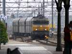 Utrecht CS am 28.10.2007, Gterzug mit 1604 auf dem sdlichen Gleisvorfeld