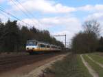 SGM 2959 mit Regionalzug RE 9658 Deurne-Nijmegen bei Vlierden am 8-4-2012.