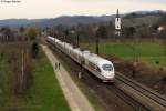 406 053-2 und 403 014-3  Bergisch Gladbach  am 17.03.2012 bei Denzlingen.