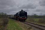 50 307 der VSM fährt zum Beginn des Jubiläumsjahres  Railway 200  - 200 Jahre moderne Eisenbahn - zum gemeinsamen Ereignis  Whistle-Up  von Beekbergen nach Dieren (01.01.2025) 