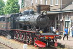 Ehemalige Dampflok Nr 1040 E2 der schwedischen Eisenbahn (SJ) im Betrieb in Simpelveld (ZLSM) am 9.