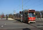 Tram 3138 des Type GTL am Bezuidenhoutseweg am 27. Mrz 2011