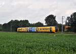 Ein NS DM 90 befindet sich als ein von Syntus und der Bentheimer Eisenbahn betriebener  Grensland Express  am 23.06.12 bei Gildehaus auf der Fahrt von Hengelo nach Bad Bentheim.