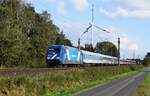 TCS 103002 (101 128-7, ex DB) mit Partyzug DZ 26035 Sande - Köln Hbf (Ellerbeck, 29.09.2024).