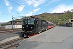 SJ Rc6 1400 am 01.06.2015 kurz nach der Ankunft mit dem SJ Nattåget 94 (Stockholm C - Narvik) im Endbahnhof Narvik und wird in kürze in den Abstellbahnhof fahren.