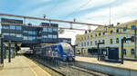 Bm 76 513 von SJ Nord mit einem Regionalzug nach Lundamo in Trondheim sentralstasjon, 18.06.2023.