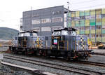 Dieselloks 226 10 und 226 06 warten im Bahnhof Trondheim S auf ihren nächsten Einsatz. Trondheim, 26.8.2024