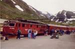14 2168 mit Personenzug am 07.08.1993 in Myrdal, Strecke Bergen - Oslo. Leider nicht ganz scharf.