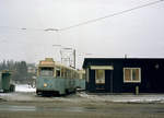 Oslo Oslo Sporveier SL 2 (Høka SM53 233) Disen am 23. Januar 1971. - Scan eines Farbnegativs. Film: Kodak Kodacolor X.