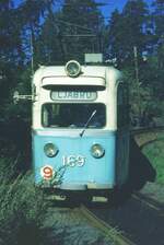Oslo 22-08-1979 Ekebergbahn Wendeschleife Ljabru Tw 169