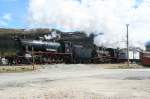 100 Jahre Bergensbanen - Typ 30a 271 und Type 18c 255 ziehen mit Volldampf den Jubilumszug ber die Hardangervidda.