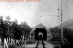 NSB - Wieder die Flambahn im Sommer 1961.  Die Schneegalerien sind natrlich nur whrend dem Winter ntig. Foto: J.J. Barbieux