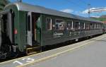 Wagen der Flåmsbahn am 20.08.2015 in Myrdal.